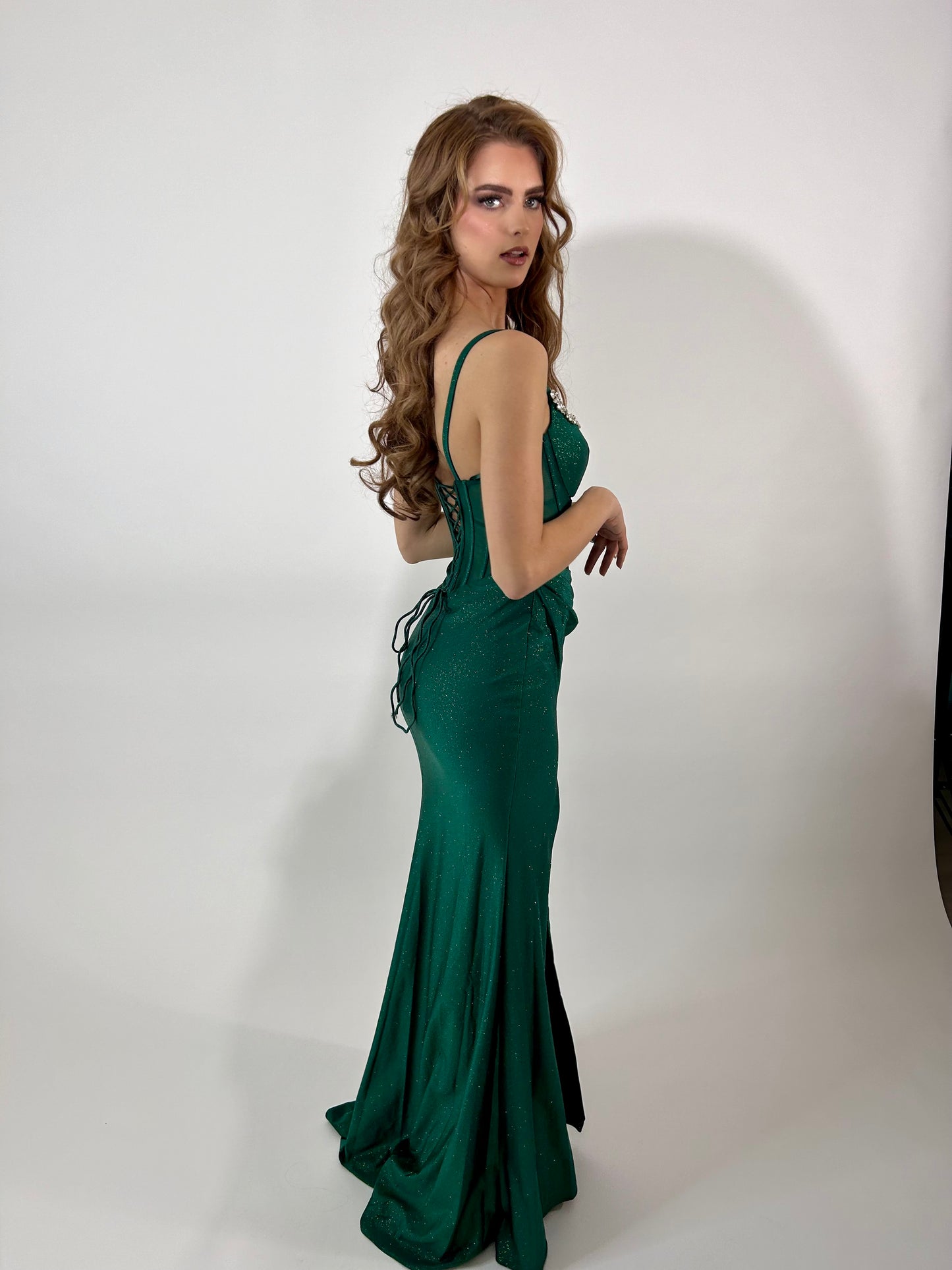 Sophia dress - Emerald green